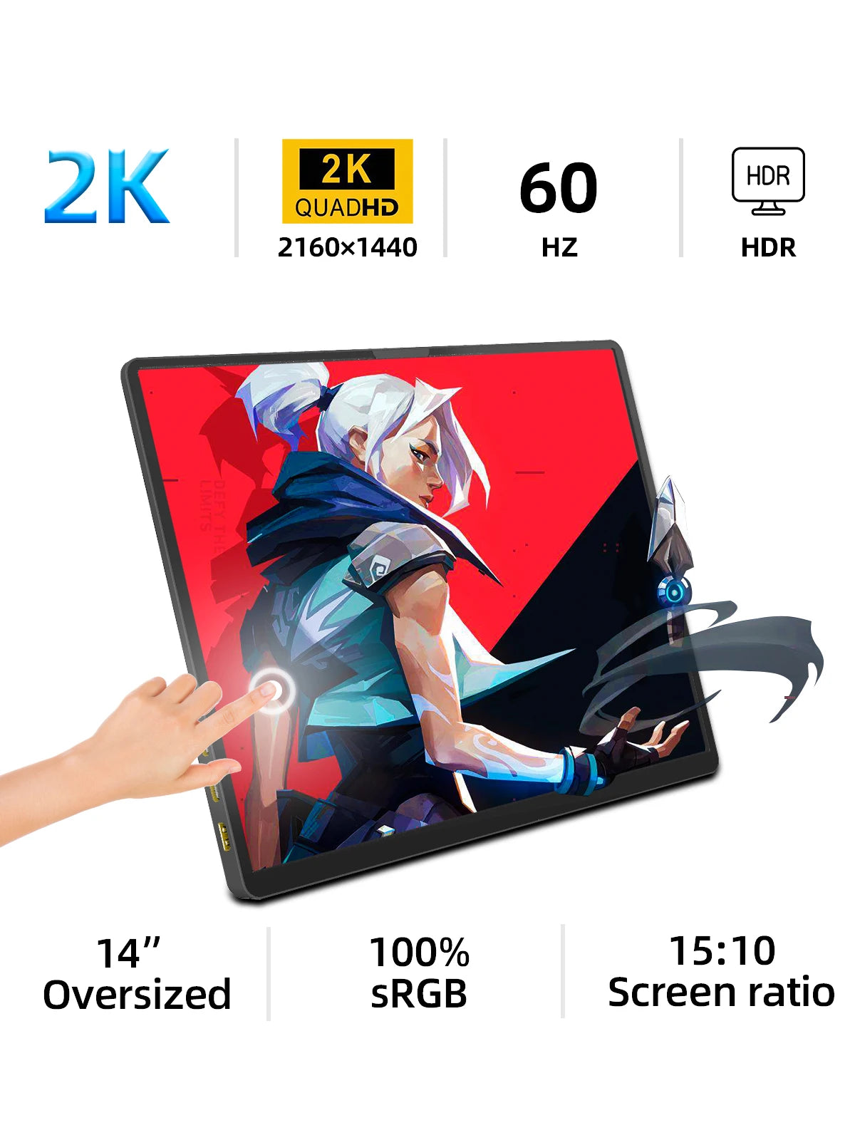 14-inch 2K Portable Monitor