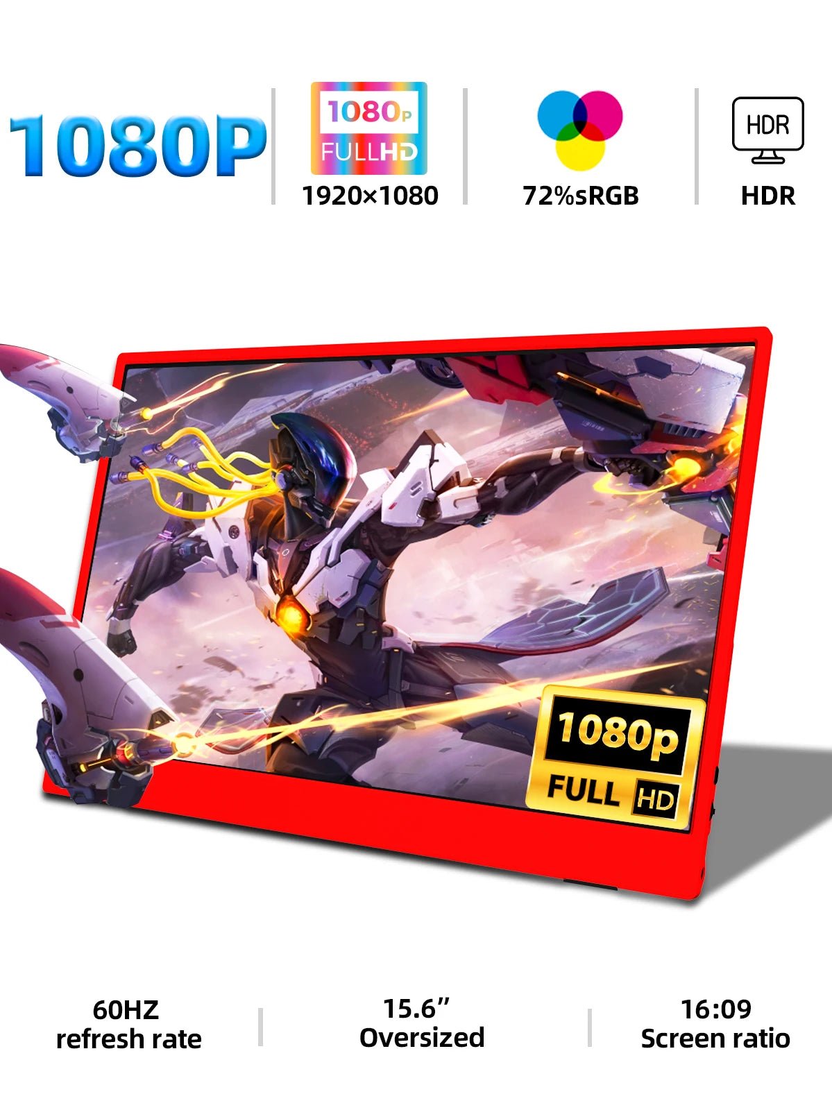 15.6-Inch 1080P Portable Monitor