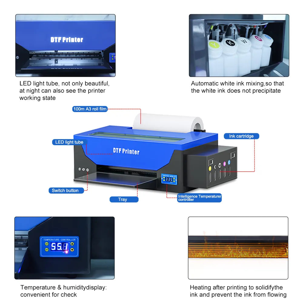 a3 dtf printer R1390 dtf  t shirt printing machine