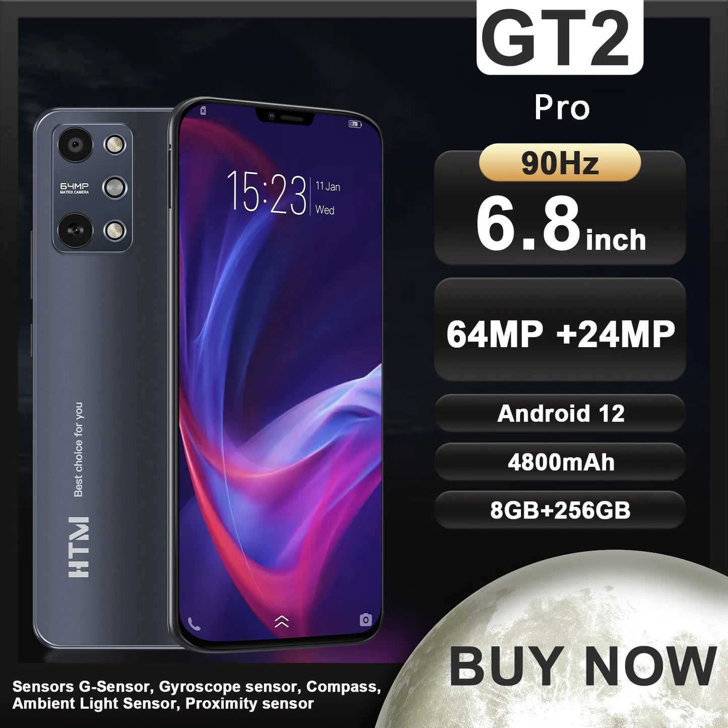 Global Version HTM GT2 Pro 6.8 Inch Cell Phone