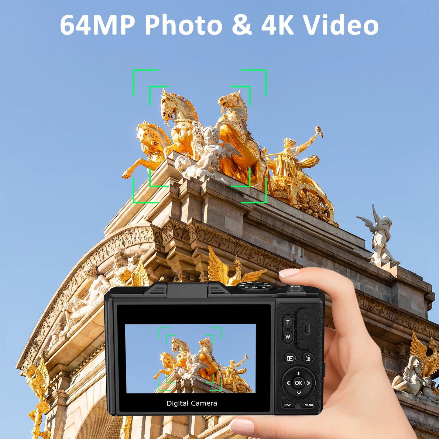 Digital Camera for Photography 4K 64MP
